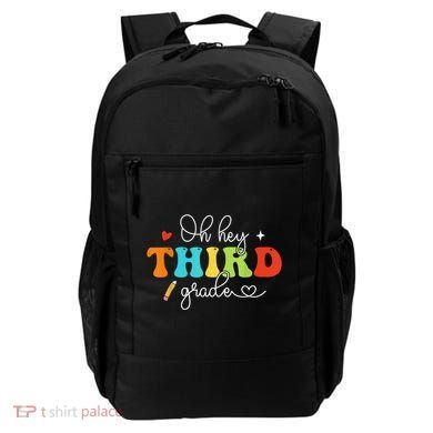 Back To School Oh Hey Third Grade Retro Teacher Student Backpack