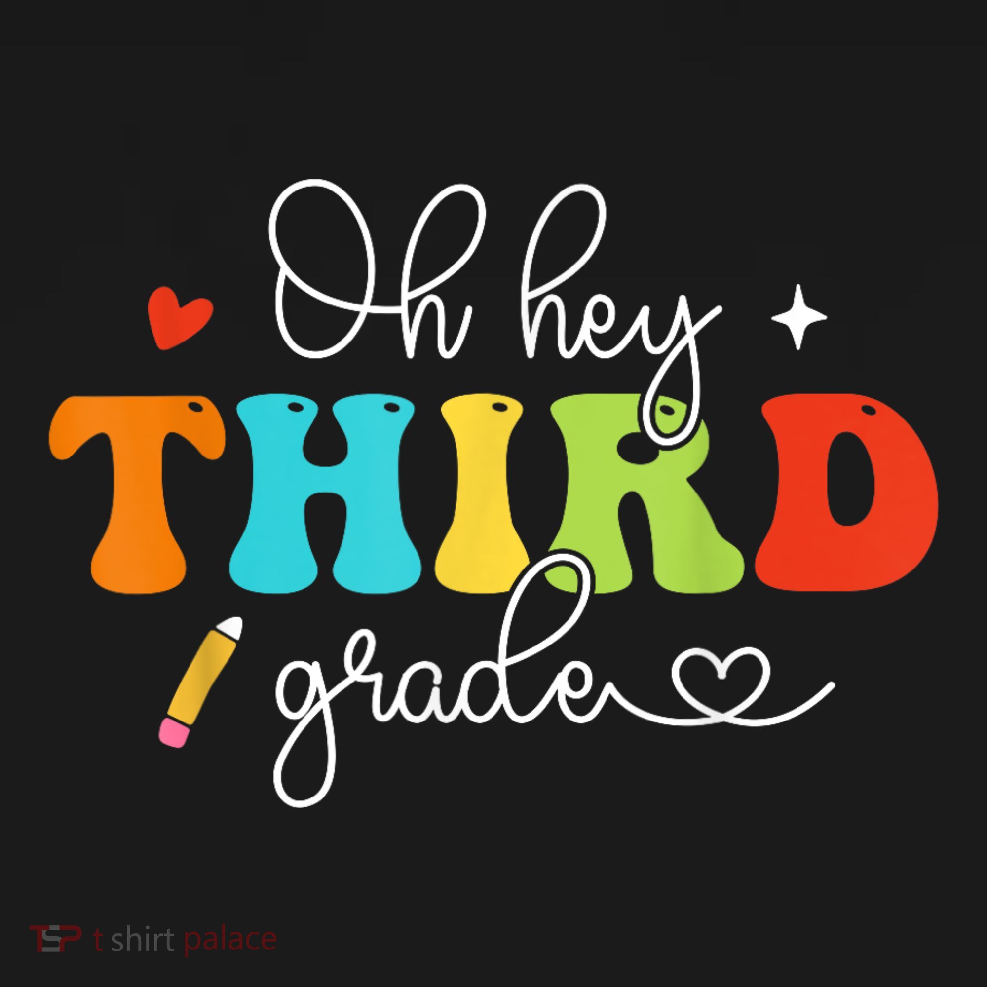 Back To School Oh Hey Third Grade Retro Teacher Student Button