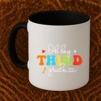 Back To School Oh Hey Third Grade Retro Teacher Student Coffee Mug thumb 2