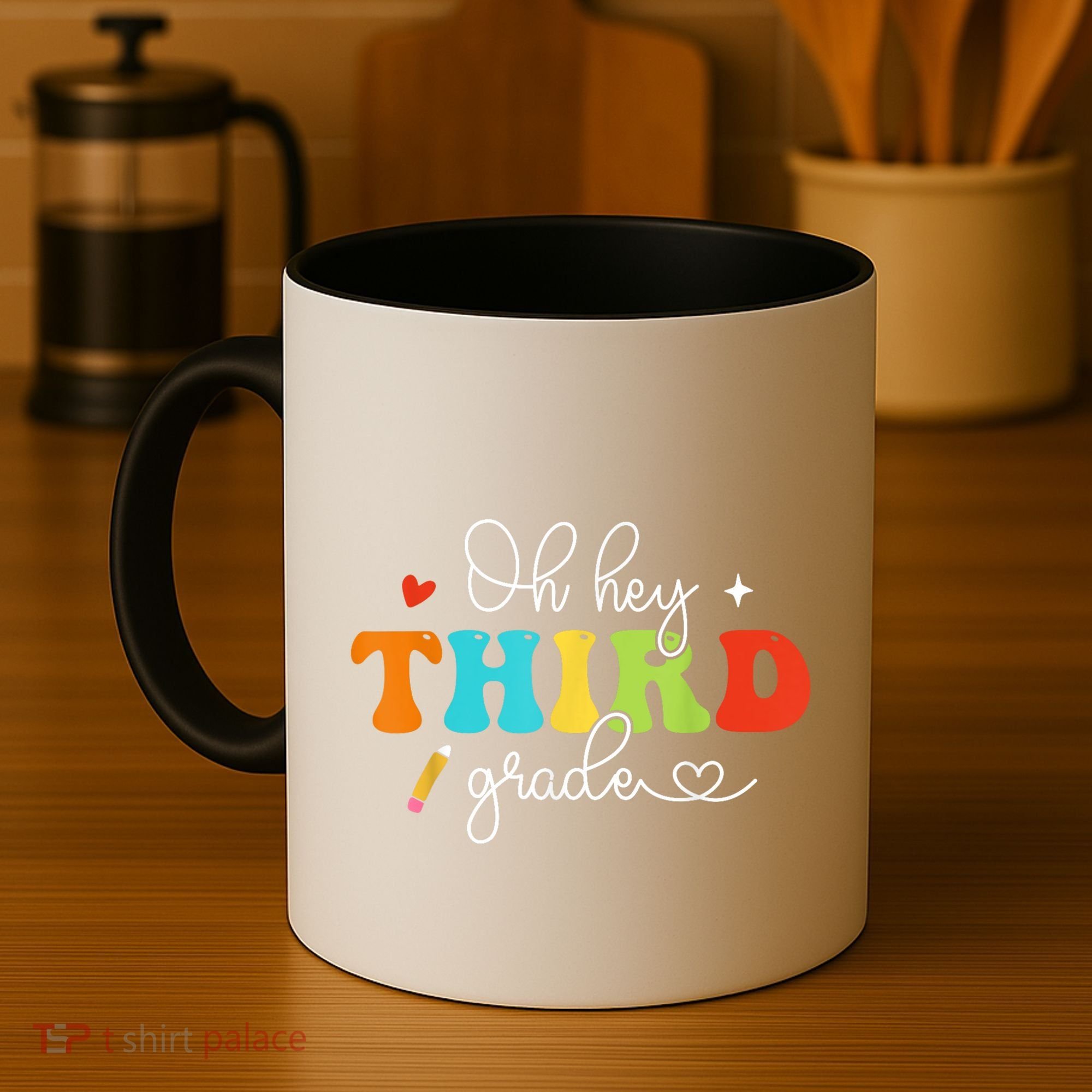 Back To School Oh Hey Third Grade Retro Teacher Student Coffee Mug