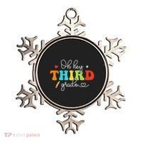 Back To School Oh Hey Third Grade Retro Teacher Student Ornament thumb 0