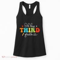 Back To School Oh Hey Third Grade Retro Teacher Student Women's Tank Top thumb 0