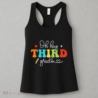 Back To School Oh Hey Third Grade Retro Teacher Student Women's Tank Top thumb 3