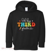 Back To School Oh Hey Third Grade Retro Teacher Student Toddler Hoodie thumb 0