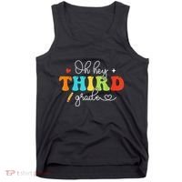 Back To School Oh Hey Third Grade Retro Teacher Student Tank Top thumb 0