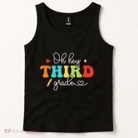 Back To School Oh Hey Third Grade Retro Teacher Student Tank Top thumb 2