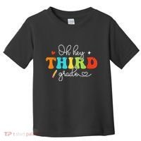 Back To School Oh Hey Third Grade Retro Teacher Student Toddler T-Shirt thumb 0