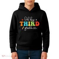 Back To School Oh Hey Third Grade Retro Teacher Student Kids Hoodie thumb 4