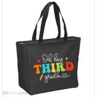 Back To School Oh Hey Third Grade Retro Teacher Student Tote Bag thumb 2