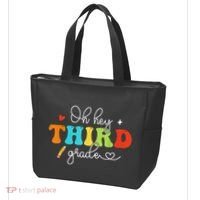 Back To School Oh Hey Third Grade Retro Teacher Student Tote Bag thumb 3