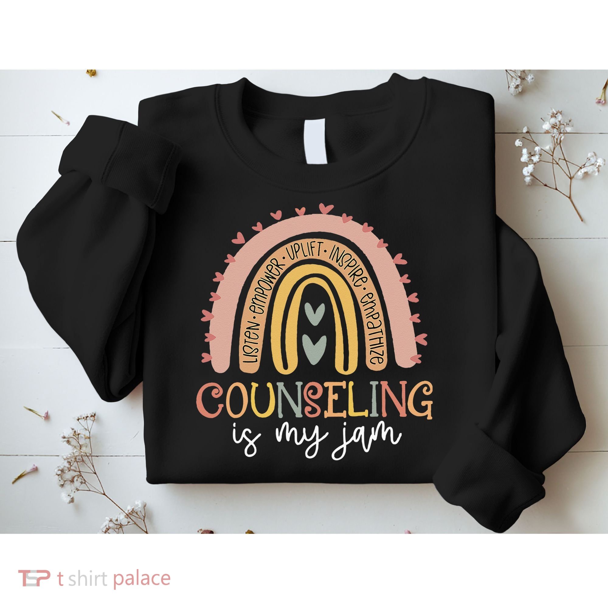 Back To School Counselor Counseling Is My Jam Rainbow Sweatshirt