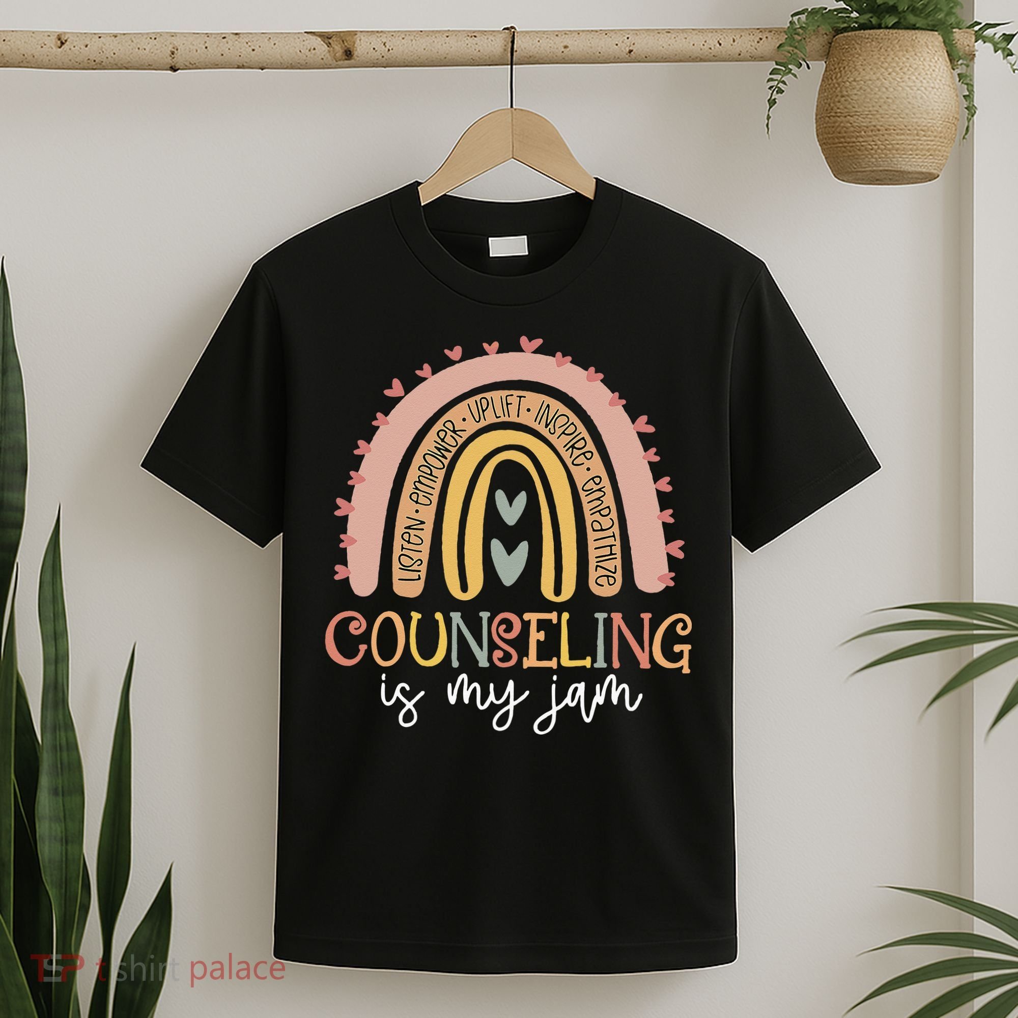Back To School Counselor Counseling Is My Jam Rainbow T-Shirt