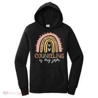 Back To School Counselor Counseling Is My Jam Rainbow Women's Hoodie thumb 0