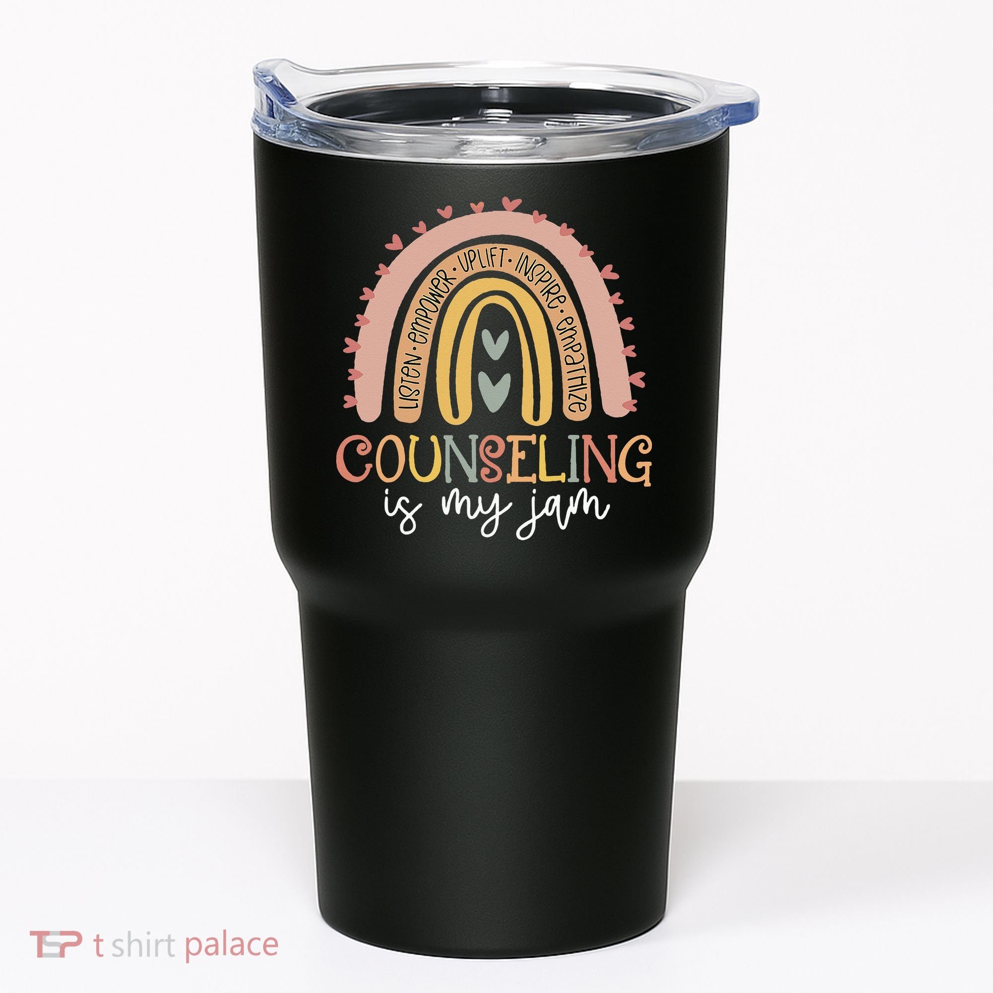 Back To School Counselor Counseling Is My Jam Rainbow Tumbler