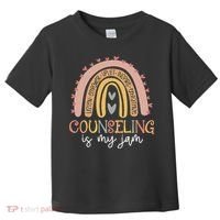 Back To School Counselor Counseling Is My Jam Rainbow Toddler T-Shirt thumb 0