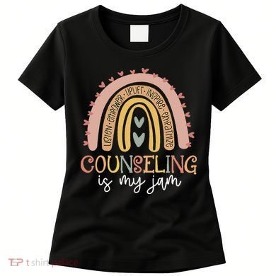 Back To School Counselor Counseling Is My Jam Rainbow Women's T-Shirt