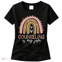 Back To School Counselor Counseling Is My Jam Rainbow Women's T-Shirt thumb 0