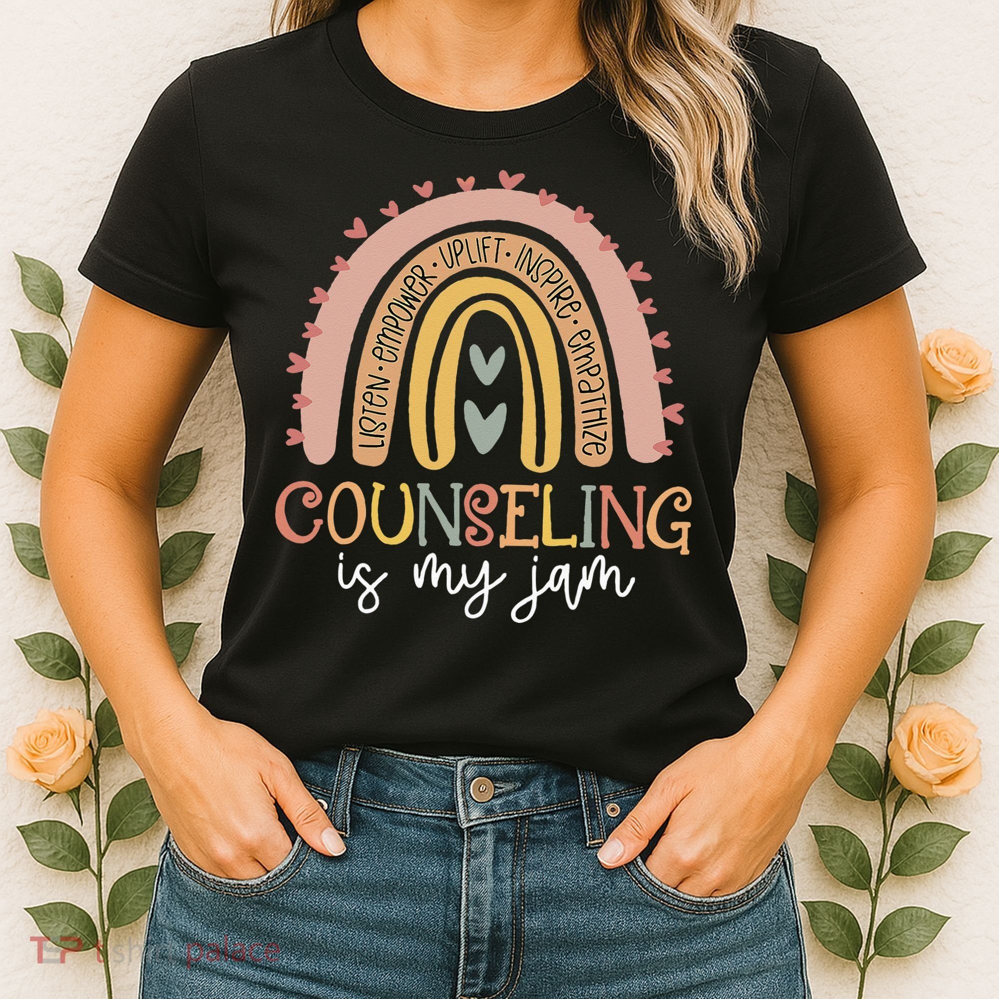 Back To School Counselor Counseling Is My Jam Rainbow Women's T-Shirt