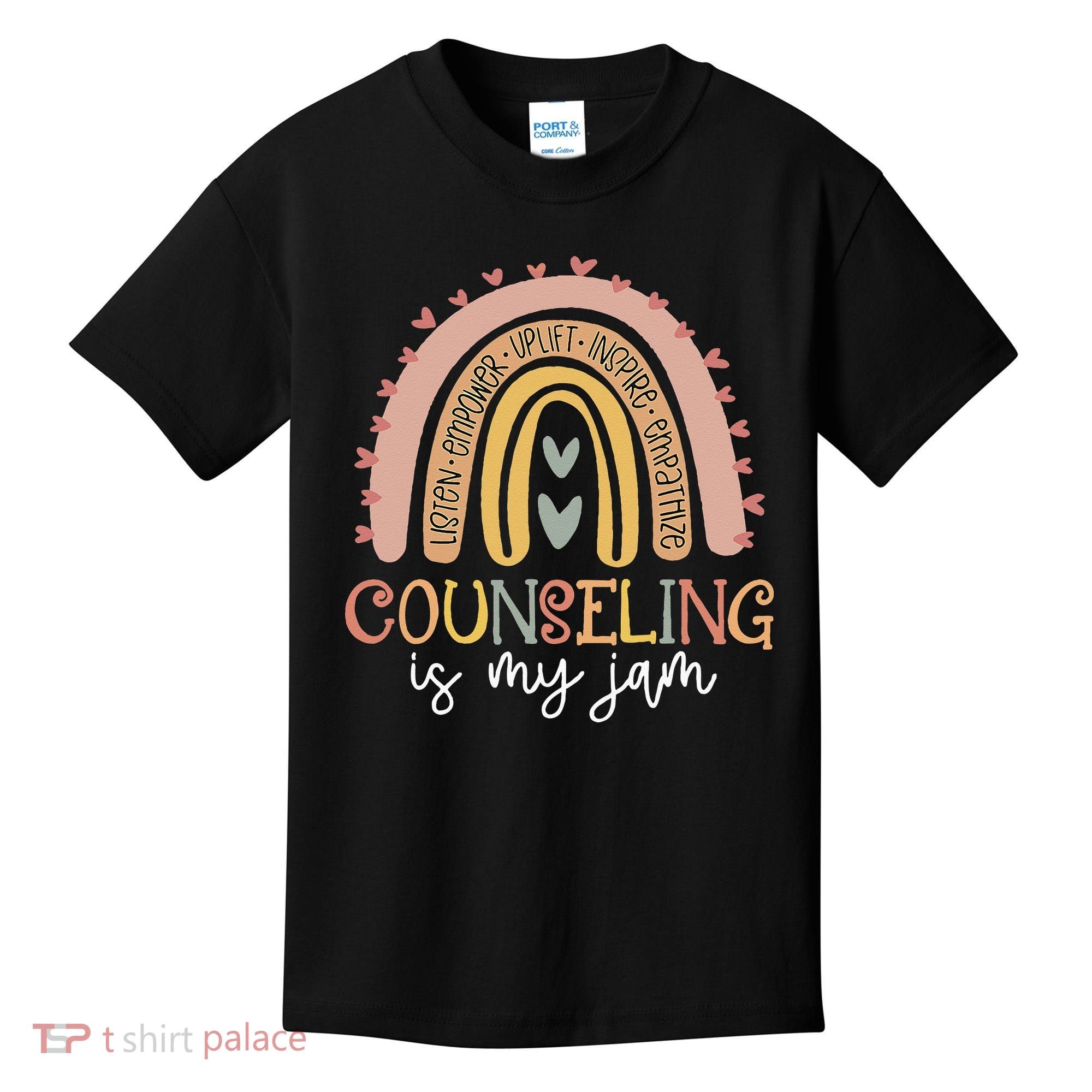 Back To School Counselor Counseling Is My Jam Rainbow Kids T-Shirt