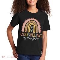 Back To School Counselor Counseling Is My Jam Rainbow Kids T-Shirt thumb 2