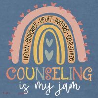 Back To School Counselor Counseling Is My Jam Rainbow Comfort Colors Garment-Dyed Hooded Sweatshirt thumb 2