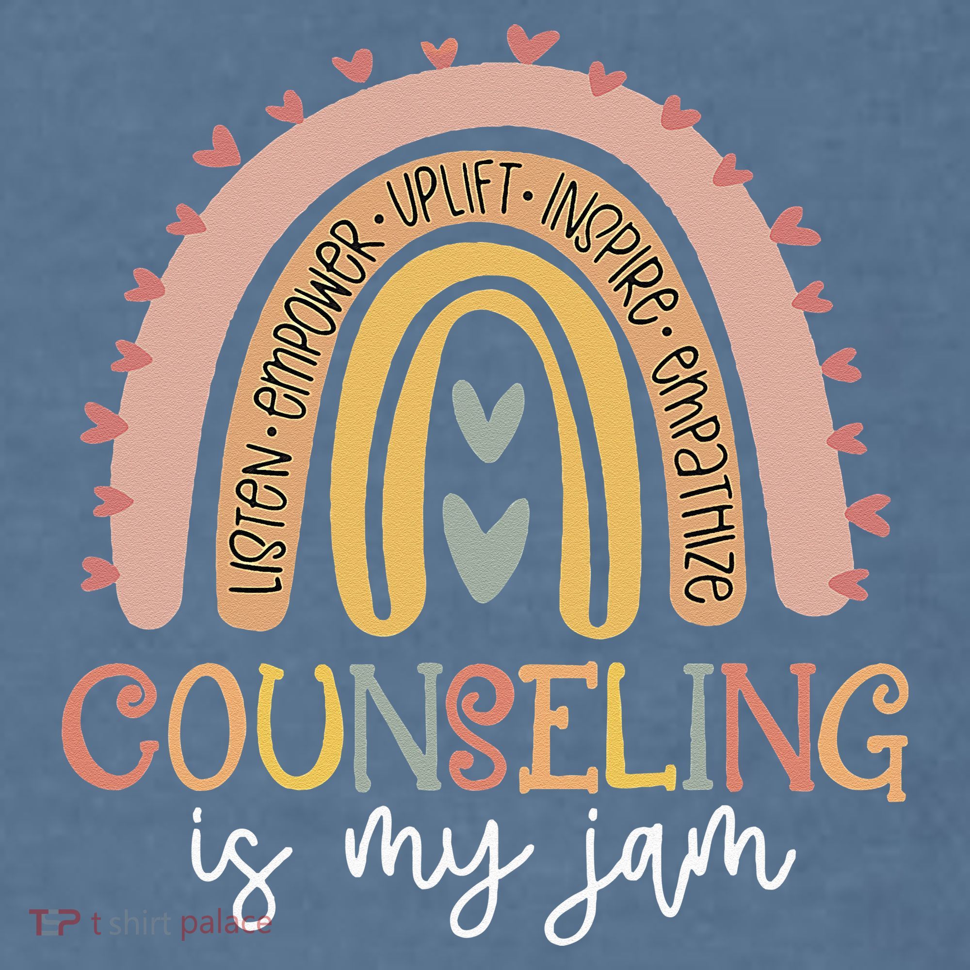 Back To School Counselor Counseling Is My Jam Rainbow Comfort Colors Garment-Dyed Hooded Sweatshirt