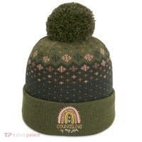 Back To School Counselor Counseling Is My Jam Rainbow The Baniff Cuffed Pom Beanie thumb 0
