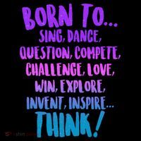 Born To Sing Dance Think Backpack thumb 2