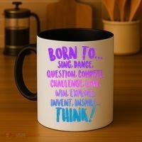 Born To Sing Dance Think Coffee Mug thumb 4