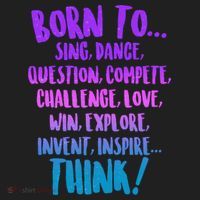 Born To Sing Dance Think Tumbler thumb 3