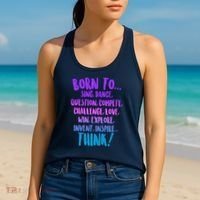 Born To Sing Dance Think Women's Tank Top thumb 2