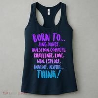 Born To Sing Dance Think Women's Tank Top thumb 3