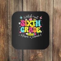 Back To School Watch Out Sixth Grade Here I Come Pencil Coaster thumb 0