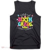 Back To School Watch Out Sixth Grade Here I Come Pencil Tank Top thumb 0