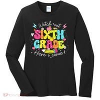 Back To School Watch Out Sixth Grade Here I Come Pencil Women's Long Sleeve Shirt thumb 0