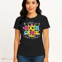 Back To School Watch Out Sixth Grade Here I Come Pencil Women's T-Shirt thumb 4