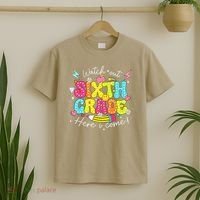 Back To School Watch Out Sixth Grade Here I Come Pencil T-Shirt thumb 2