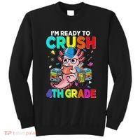 Back To School First Day Im Ready To Crush 4th Grade Axolotl  Sweatshirt thumb 0