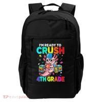 Back To School First Day Im Ready To Crush 4th Grade Axolotl  Backpack thumb 0