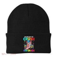 Back To School First Day Im Ready To Crush 4th Grade Axolotl  Beanie thumb 0