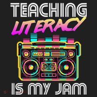 Back To School Retro Literacy Is My Jam 80S Teacher Boombox Gift Women's Sweatshirt thumb 2