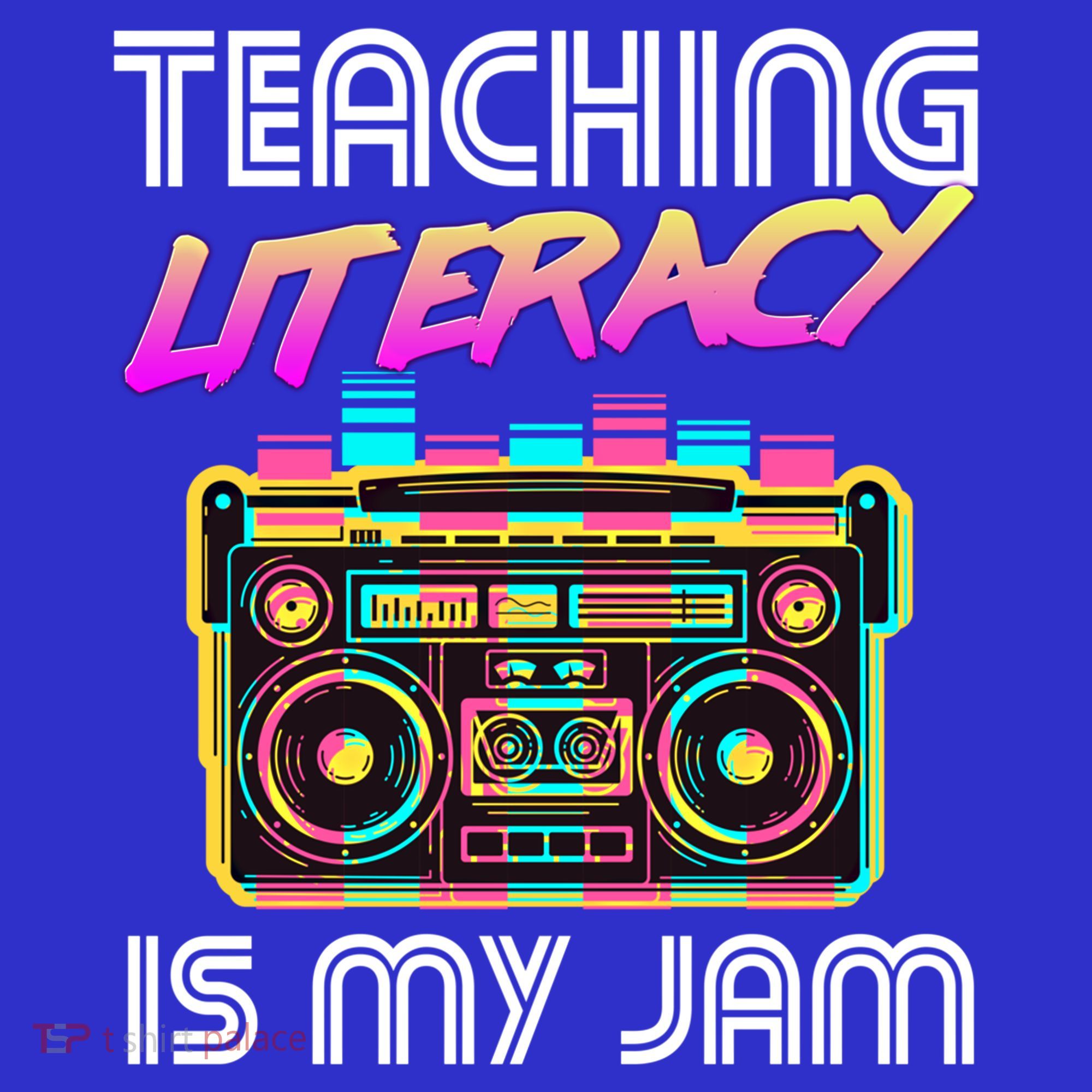 Back To School Retro Literacy Is My Jam 80S Teacher Boombox Gift Sweatshirt