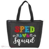 Back To School Team Gift For Special Ed Teacher Sped Squad Tote Bag thumb 0