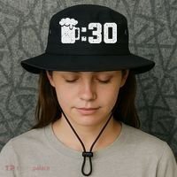 Beer Thirty St Patricks Shamrock Lucky Green Irish Bucket Hat thumb 3