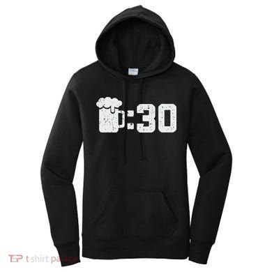 Beer Thirty St Patricks Shamrock Lucky Green Irish Women's Hoodie