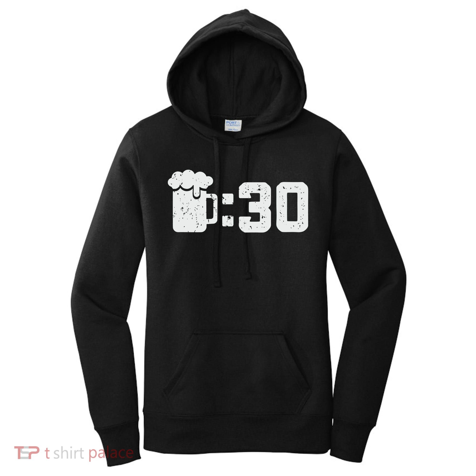 Beer Thirty St Patricks Shamrock Lucky Green Irish Women's Hoodie