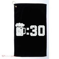 Beer Thirty St Patricks Shamrock Lucky Green Irish Golf Towel thumb 0