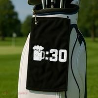 Beer Thirty St Patricks Shamrock Lucky Green Irish Golf Towel thumb 2