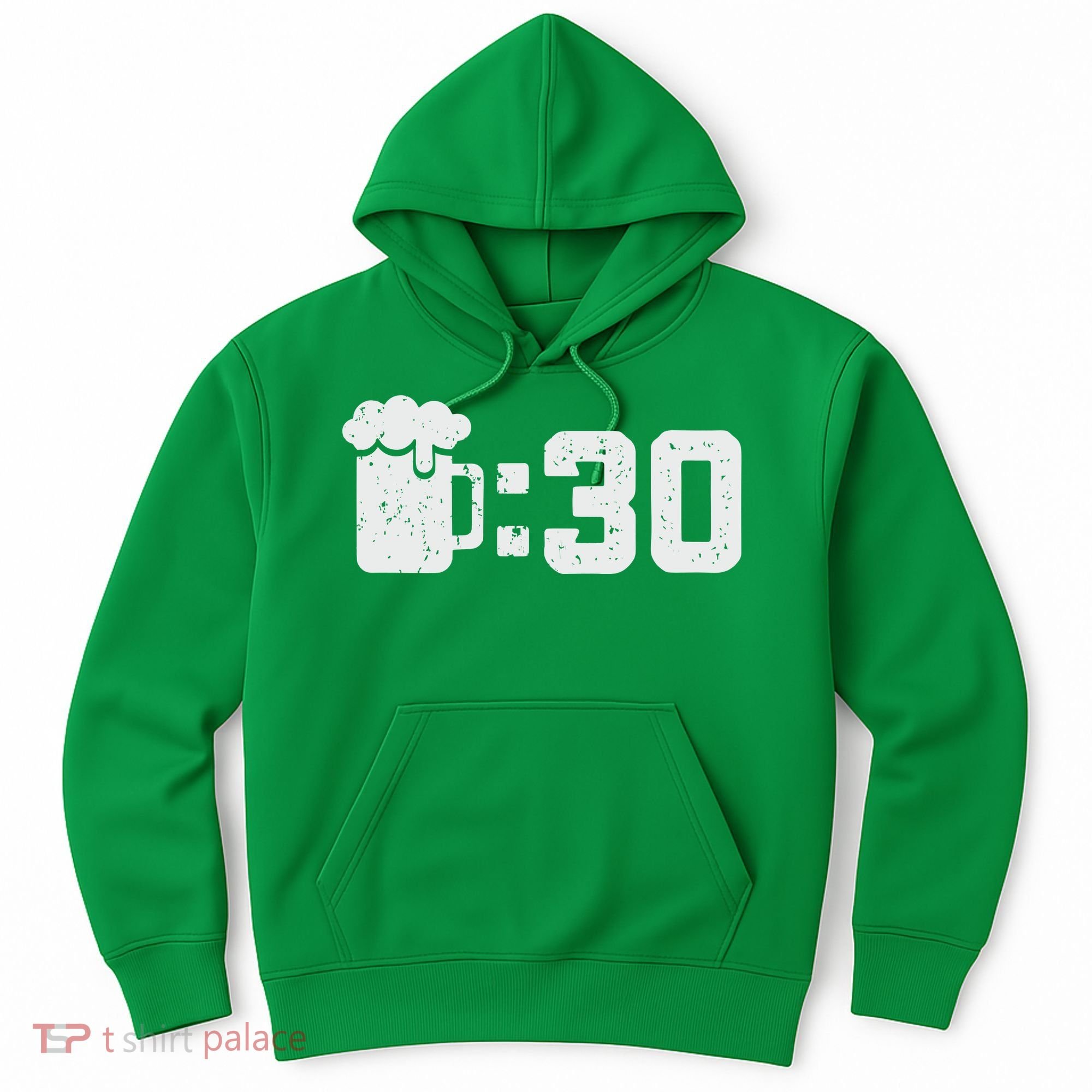 Beer Thirty St Patricks Shamrock Lucky Green Irish Hoodie