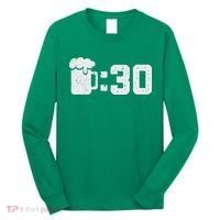 Beer Thirty St Patricks Shamrock Lucky Green Irish Long Sleeve Shirt thumb 0
